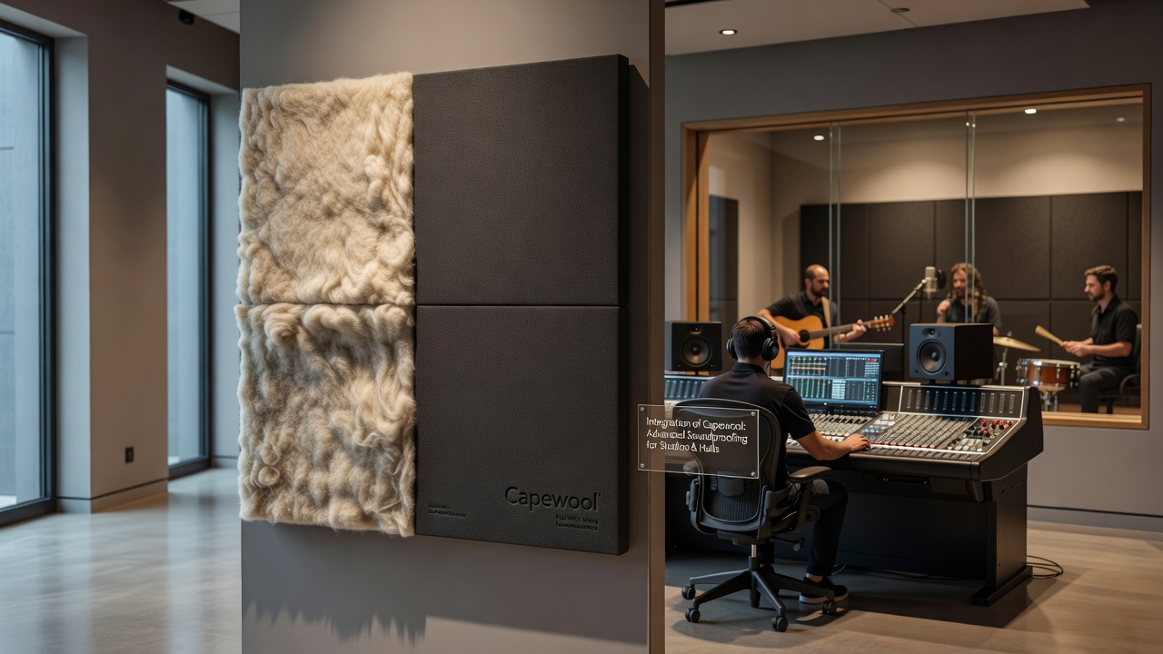 The Integration of Capewool into Advanced Soundproofing Panels for Recording Studios and Concert Halls